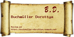 Buchmüller Dorottya névjegykártya