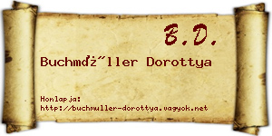 Buchmüller Dorottya névjegykártya